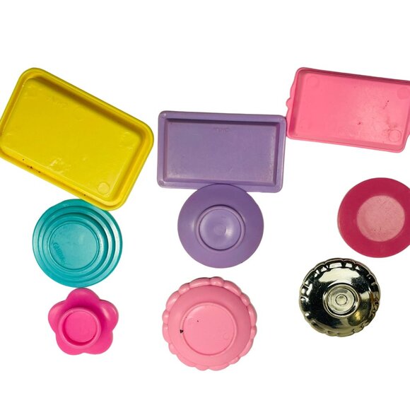 Barbie Dollhouse Kitchen & Dining Accessories Set - Plates Cups Utensils Food It - Picture 4 of 6